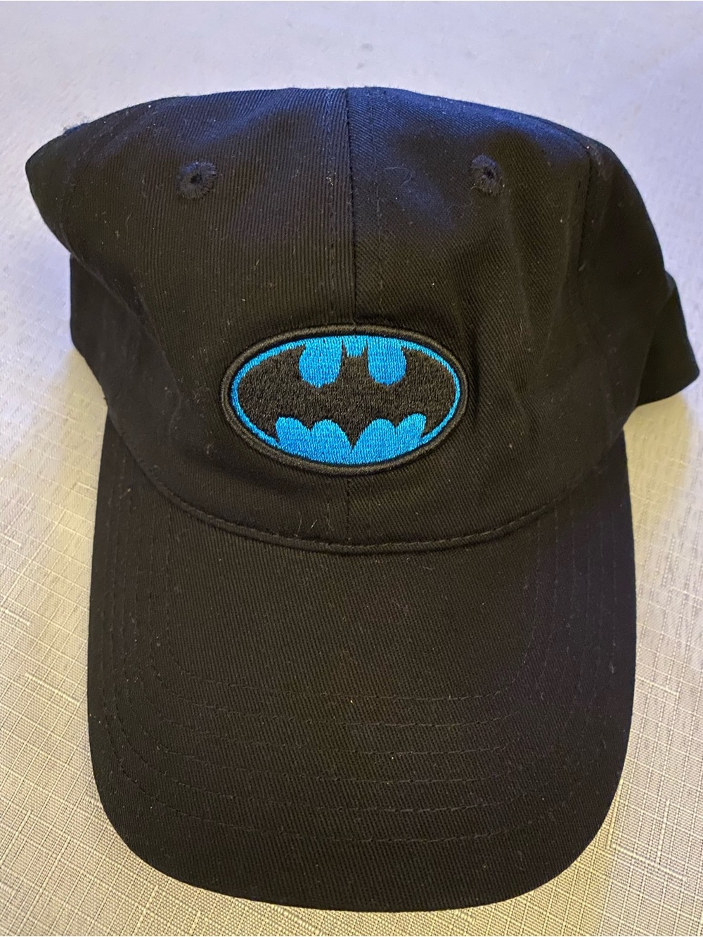 Cookies Black Baseball Cap with Blue Batman Logo - New without tag